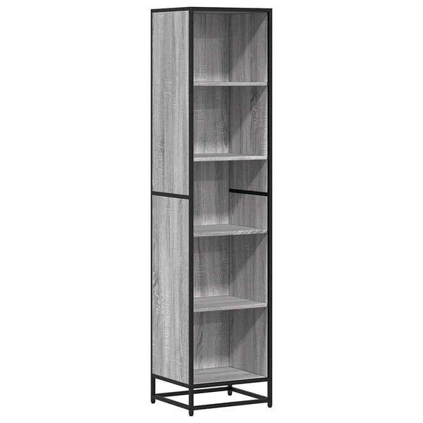 vidaXL Libreria Grigio Sonoma 40x35x170,5 cm in Legno Multistrato