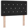 vidaXL Testiera Nero 80 cm Velluto