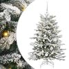vidaXL Albero di Natale Artificiale con Rami Pieghevoli Bianco 120 cm