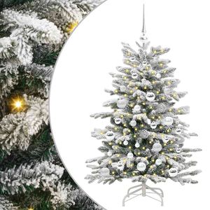 vidaXL Albero di Natale Artificiale con Rami Pieghevoli Bianco 120 cm