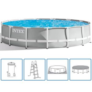 Intex Set Piscina Prism Frame 457x107 cm