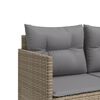 vidaXL Set Divano da Giardino 5 pz con Cuscini Beige in Polyrattan