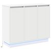vidaXL Madia LED Bianco 90 x 32 x 75 cm Legno ingegnerizzato
