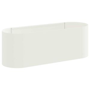 vidaXL Letto rialzato da giardino Bianco 120 x 40 x 40 cm