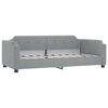 vidaXL Letto da Giorno Grigio Chiaro 90x200 cm in Tessuto