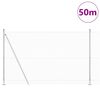 vidaXL Palo della recinzione Argento 50 x 1,5 m (maglia 16 x 16 mm)