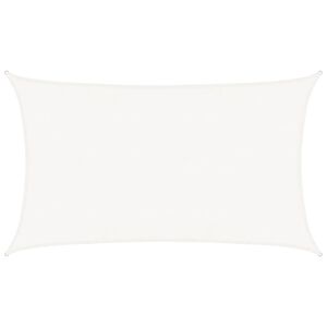 vidaXL Vela Parasole 160 g/m&sup2; Bianca 5x8 m in HDPE