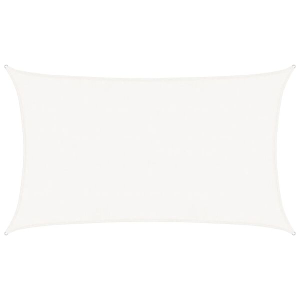 vidaXL Vela Parasole 160 g/m&sup2; Bianca 5x8 m in HDPE