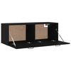 vidaXL Mobile Pensile Nero 100x36,5x35 cm Legno Multistrato