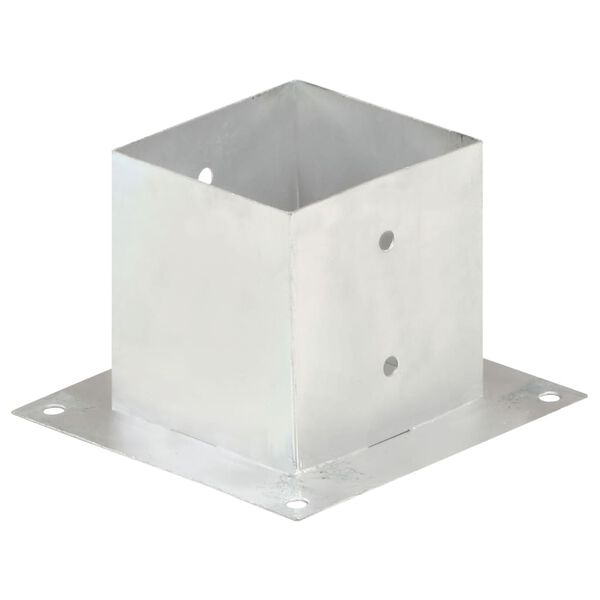 vidaXL Ancoraggi Pali 4 pz in Metallo Zincato 141 mm