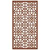 vidaXL Decorazione Muro da Giardino 105x55 cm Moresco Acciaio Corten