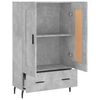 vidaXL Credenza Grigio Cemento 69,5x31x115 cm in Legno Multistrato