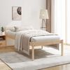 vidaXL Letto per Anziani 75x190 cm Small Single Legno Massello di Pino