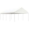 vidaXL Gazebo con Tetto Bianco 8,92x4,08x3,22 m in Polietilene