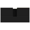 vidaXL Armadietto da Bagno Nero 65x33x60 cm in Legno Multistrato