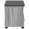 vidaXL Panca per ingresso con cuscino Grigio Sonoma 60 x 38 x 46 cm