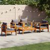 vidaXL Set Divano da Giardino 5 pz con Cuscini Legno Massello Acacia