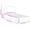 vidaXL Struttura letto bambini con testata Rosa 80 x 160 cm