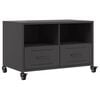 vidaXL Mobile TV Nero 68x39x43,5 cm in Acciaio