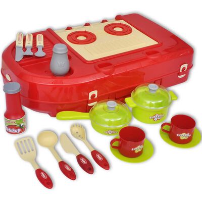 vidaXL Cucina Giocattolo per Bambini con Effetti Luce/Suoni