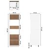 vidaXL Armadio per Frigo &ldquo;Lyon&rdquo; Rovere Fumo 60x57x207 cm