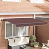 vidaXL Tenda Retrattile Marrone 250 x 200 cm Tessuto