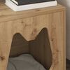 vidaXL Casa per Gatti Rovere Artigianale 42,5 x 40 x 53,5 cm