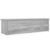 vidaXL Scaffale da Cucina Impilabile Grigio Sonoma 60x15x16 cm