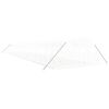 vidaXL Serra con Telaio in Acciaio Bianco 80 m² 20x4x2 m