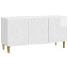 vidaXL Mobile TV 99 x 34,5 x 50 cm Bianco Lucido Legno ingegnerizzato