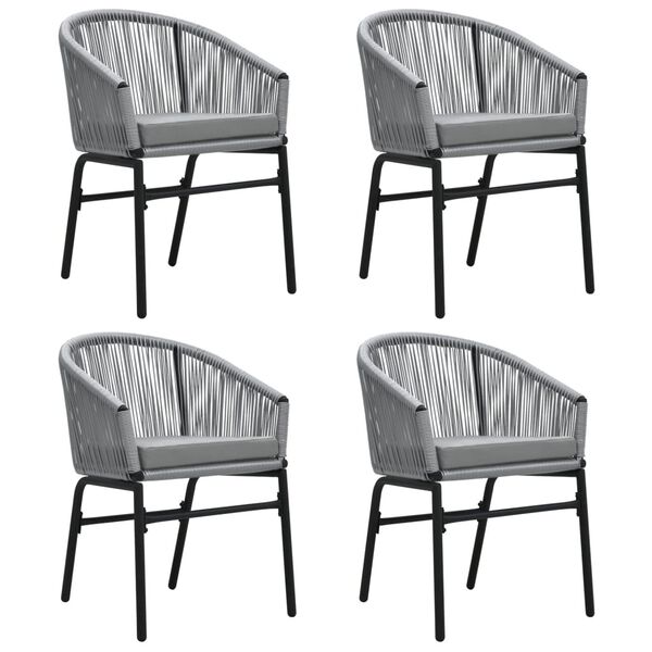 vidaXL Set da Pranzo da Giardino 5 pz Grigio