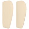vidaXL Testiera ad Orecchio Crema 93x23x78/88 cm in Tessuto