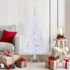 vidaXL Albero di Natale artificiale Bianco 120 cm PVC e Acciaio