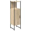 vidaXL Mobile da Bagno Beige 33 x 33 x 120,5 cm Legno ingegnerizzato