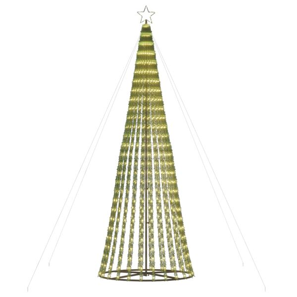 vidaXL Albero di Natale a LED 688 LED Bianco Caldo 300 cm