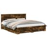 vidaXL Struttura del letto Rovere Fumo 200 x 200 cm