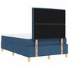 vidaXL Letto a molle con materasso Blu 120 x 200 cm Tessuto