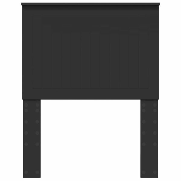 vidaXL Testiera con testiera Rovere Nero 75 cm Legno multistrato