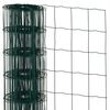 Nature Rete Rettangolare 0,8x10 m Acciaio Rivestito in Plastica Verde