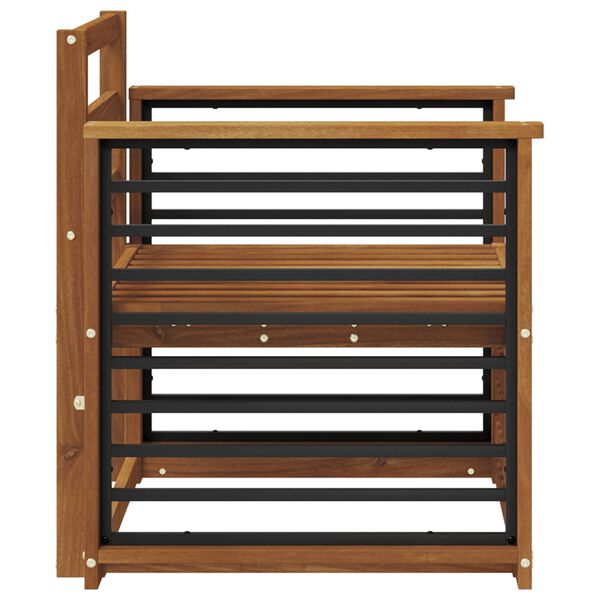 vidaXL Set di divani da esterno Naturale 71 x 63 x 73 cm