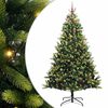 vidaXL Albero di Natale Artificiale a Cerniera con 300 LED 240 cm