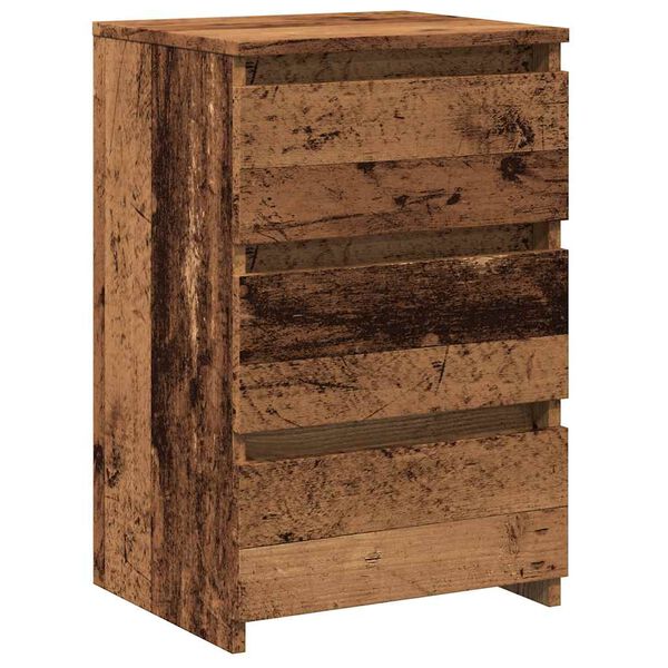 vidaXL Comodino Legno Antico 40x35x62,5 cm in Legno Multistrato