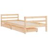 vidaXL Giroletto per Bambini con Cassetti 90x190cm Legno Massello Pino