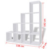 vidaXL Libreria / Scaffale Espositore a Scala 142 cm Bianco