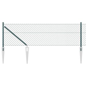 vidaXL Palo della recinzione Verde 10 x 0,4 m (maglia 40 x 40 mm)