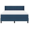 vidaXL Letto a molle con materasso Blu Scuro 200 x 160 cm Poliestere