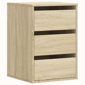 vidaXL Cassettiera Angolare Rovere Sonoma 40x41x58cm Legno Multistrato