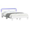 vidaXL Struttura del letto Bianco 137 x 190 cm Legno ingegnerizzato