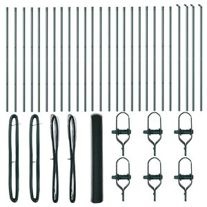 vidaXL Palo della recinzione Verde