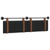 vidaXL Testata appesa Tinta unita Nero 190 x 55 x 5 cm PU Antico